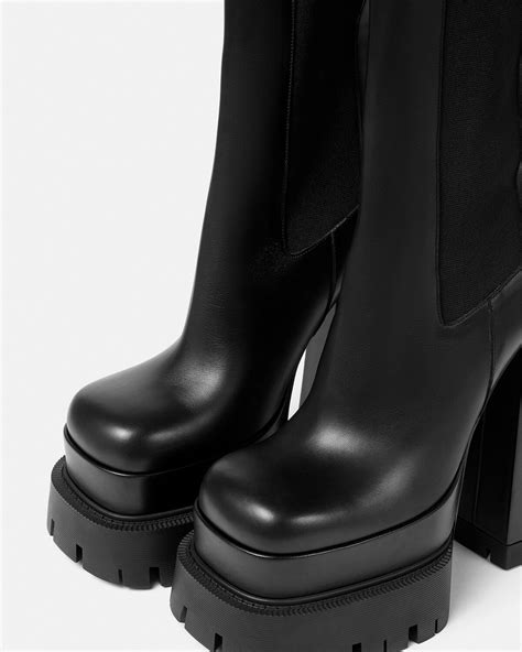 versace green boots|Versace boots platform.